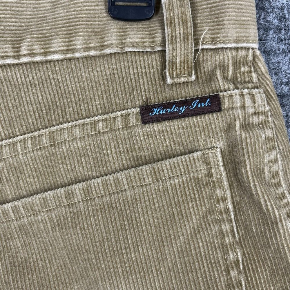 Hurley Shorts Mens 34 Corduroy Brown Skater Streetwear USA made - Picture 3 of 12